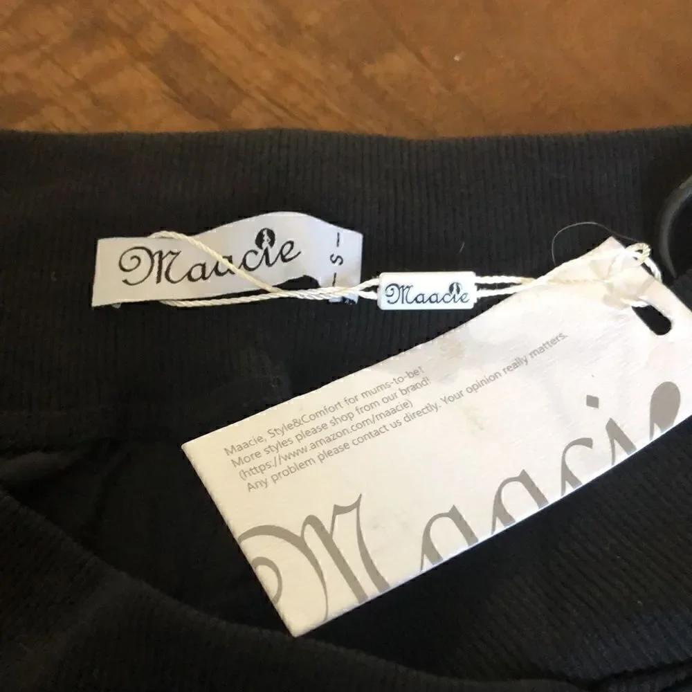 Maacie Maternity Shorts for Women Low-Rise Casual Shorts with Pockets size small